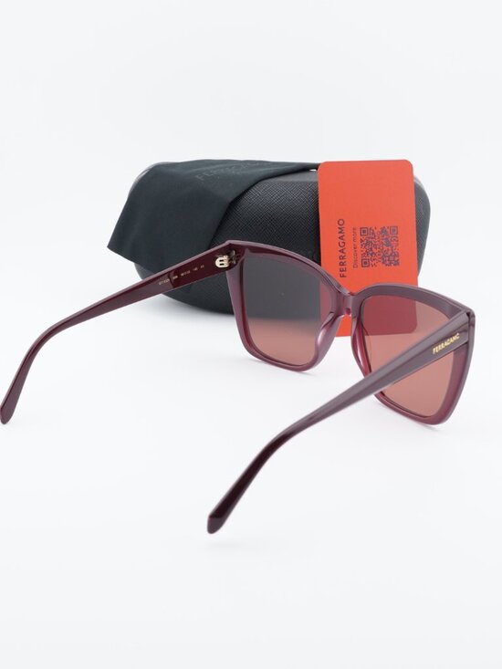 Salvatore Ferragamo SF1102S 606 Butterfly Sunglasses - Wine / Mauve main image 8